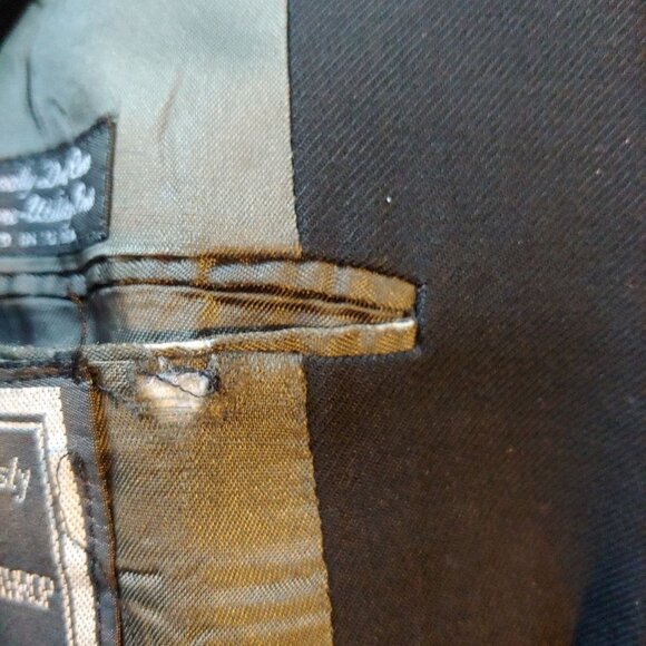 Christian Dior Monsieur Black Sports Coat Blazer Gold Buttons 44L - Picture 13 of 15